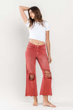 Load image into Gallery viewer, Cowgirl Nova Cropped Jeans
