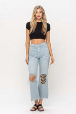 Load image into Gallery viewer, Thunder Rolls Cropped Jeans
