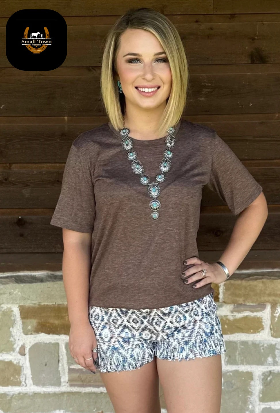 Country Rustic Aztec Shorts