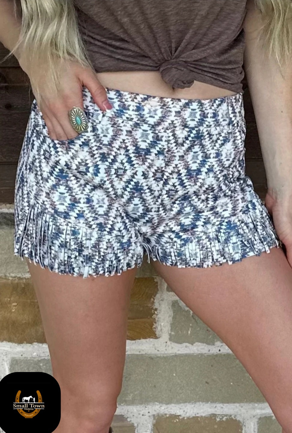 Country Rustic Aztec Shorts