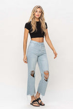 Load image into Gallery viewer, Thunder Rolls Cropped Jeans
