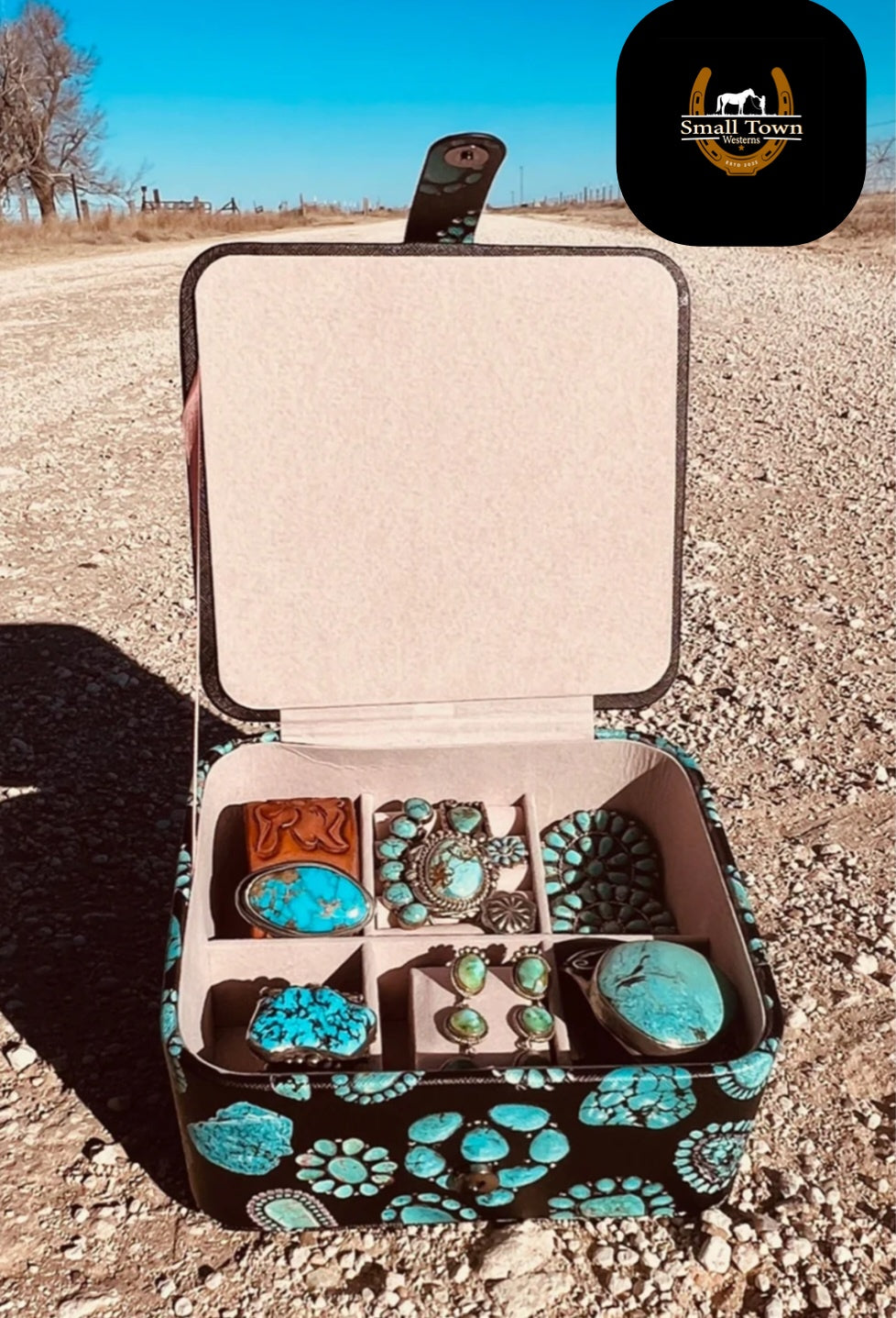 Jazzy Turquoise Jewelry Box