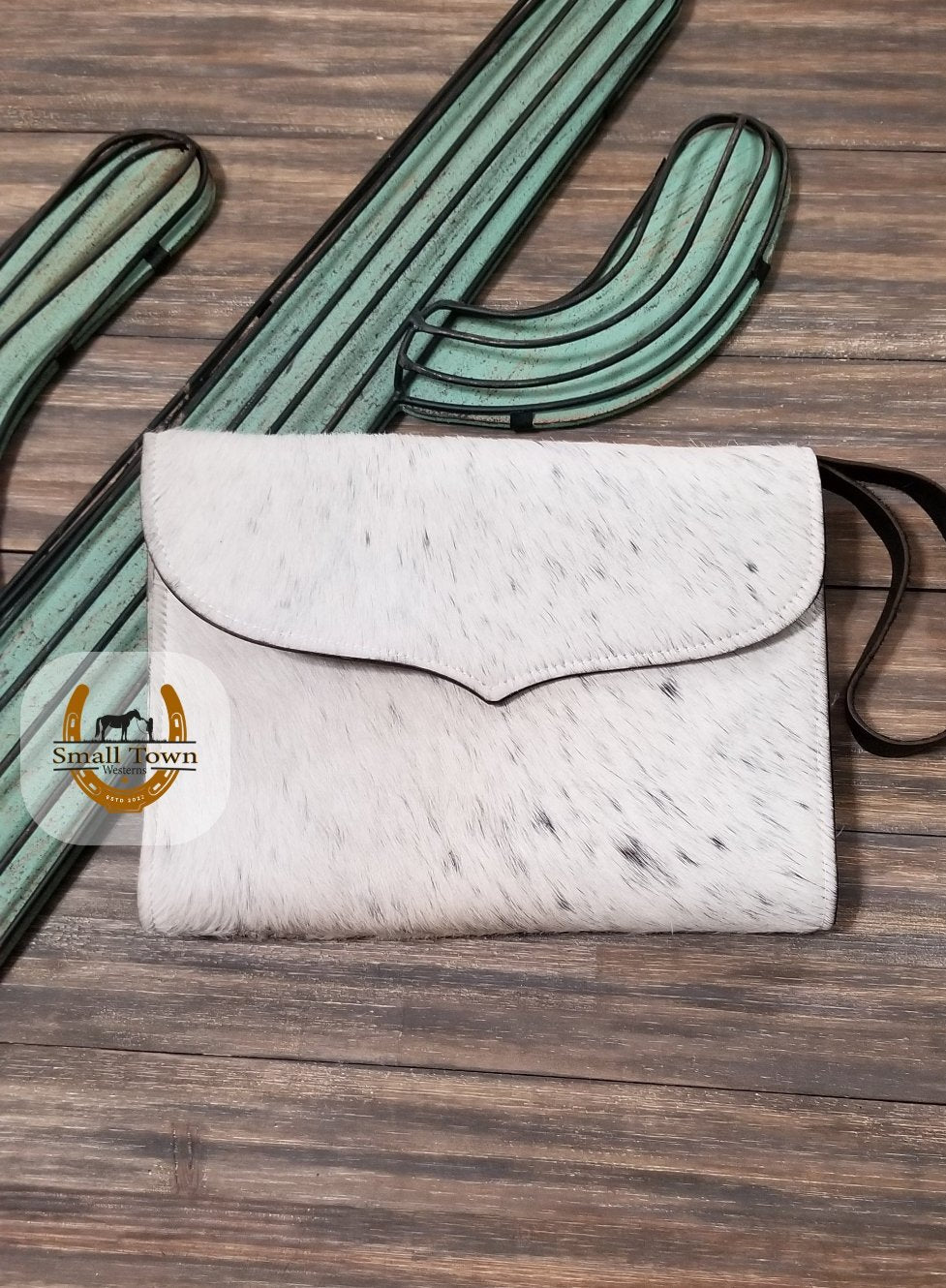 Cowhide Diaper/Wipe Clutches