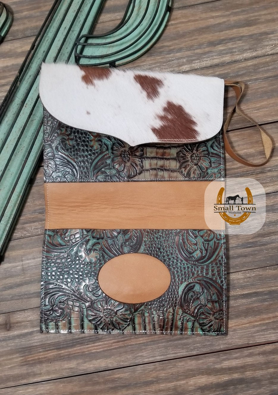 Cowhide Diaper/Wipe Clutches